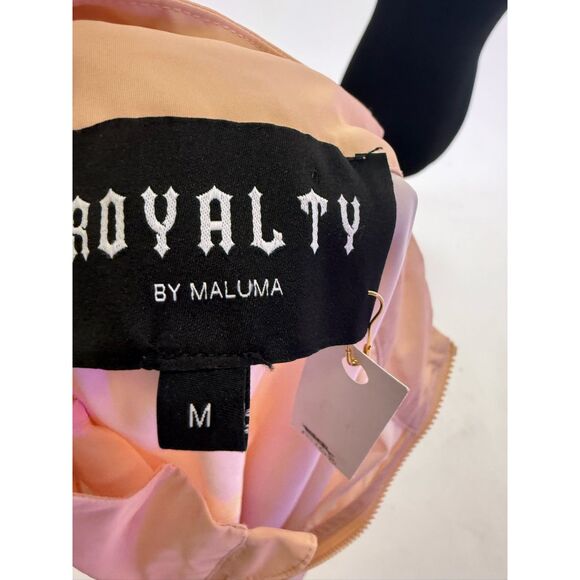 Royalty by Maluma	NWOT 1/4 zip pink hula print windbreaker - Picture 7 of 7